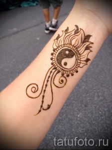 простые тату хной - фото пример готовой татуировки 02092016 5340 tatufoto.ru