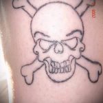 простые тату череп - фото готовой татуировки 02092016 3356 tatufoto.ru