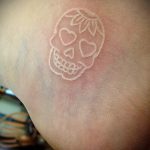 простые тату череп - фото готовой татуировки 02092016 4357 tatufoto.ru