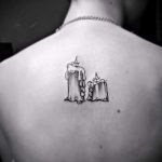 простые тату черно белые - фото готовой татуировки 02092016 4362 tatufoto.ru