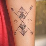 простые тату черно белые - фото готовой татуировки 02092016 7365 tatufoto.ru