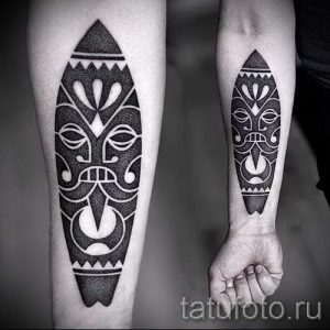 простые черные тату - фото готовой татуировки 02092016 2400 tatufoto.ru
