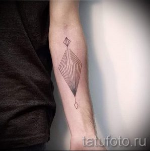 простые черные тату - фото готовой татуировки 02092016 4402 tatufoto.ru