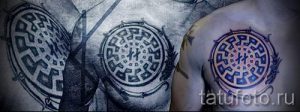 славянская свастика тату - фото готовой татуировки от 02092016 8031 tatufoto.ru
