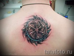 славянская свастика тату - фото готовой татуировки от 02092016 9067 tatufoto.ru