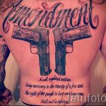 тату в виде пистолета - фото готовой татуировки 01092016 5074 tatufoto.ru
