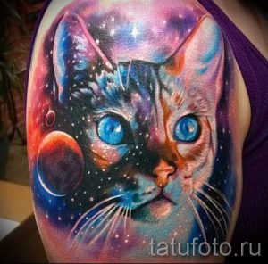 тату в стиле космос - фото готовой татуировки 2040 tatufoto.ru
