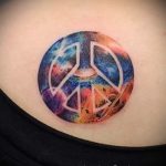 тату в стиле космос - фото готовой татуировки 4042 tatufoto.ru