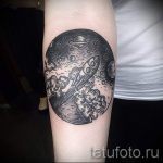 тату в стиле космос - фото готовой татуировки 5043 tatufoto.ru