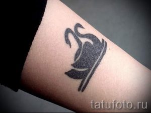 tatu-dva-lebedya-foto-primer-gotovoj-tatuirovki-3040-tatufoto-ru