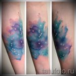 тату космос акварель - фото готовой татуировки 4095 tatufoto.ru