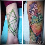 тату космос геометрия - фото готовой татуировки 5115 tatufoto.ru
