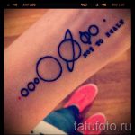 тату космос минимализм - фото готовой татуировки 14129 tatufoto.ru