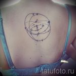 тату космос минимализм - фото готовой татуировки 15130 tatufoto.ru