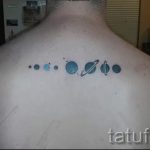 тату космос минимализм - фото готовой татуировки 18133 tatufoto.ru