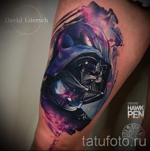 тату космос - фото готовой татуировки 24068 tatufoto.ru