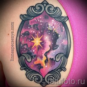тату космос - фото готовой татуировки 29073 tatufoto.ru