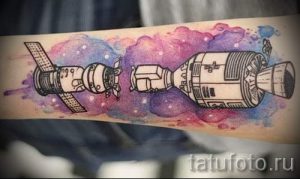 тату космос - фото готовой татуировки 3048 tatufoto.ru