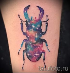 тату космос - фото готовой татуировки 41085 tatufoto.ru