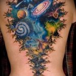 тату космос - фото готовой татуировки 6051 tatufoto.ru
