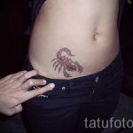 вариант татуировки для нанесения на шрам от аппендицита - фото