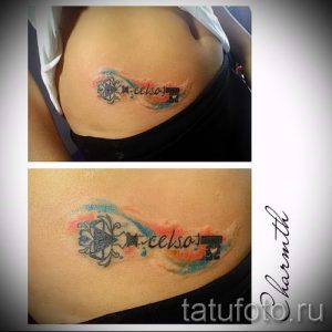 тату на аппендиците - фото пример готовой татуировки 01092016 2009 tatufoto.ru