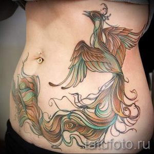 тату на шраме от аппендицита - фото пример готовой татуировки 01092016 15030 tatufoto.ru