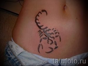 тату на шраме от аппендицита - фото пример готовой татуировки 01092016 2018 tatufoto.ru