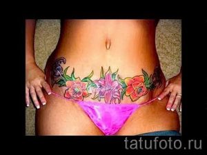 тату на шраме от аппендицита - фото пример готовой татуировки 01092016 7023 tatufoto.ru