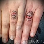 тату обручальные кольца фото - варианты татуировок вместо обручальных колец 20