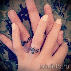 тату обручальные кольца фото - варианты татуировок вместо обручальных колец 70