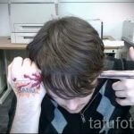тату пистолет на руке - фото готовой татуировки 01092016 6130 tatufoto.ru