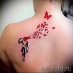 тату пистолет у девушек - фото готовой татуировки 01092016 17169 tatufoto.ru