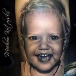 фото тату портрет улыбающийся мальчик