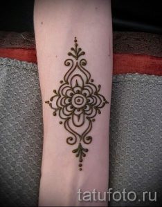 тату хной простые рисунки - фото готовой татуировки 02092016 3434 tatufoto.ru