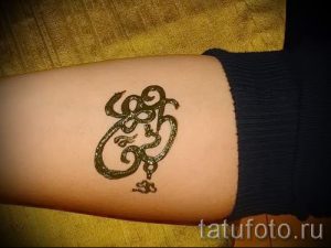 тату хной простые рисунки - фото готовой татуировки 02092016 4435 tatufoto.ru