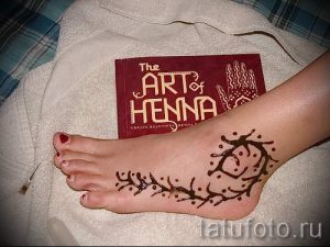 тату хной простые рисунки - фото готовой татуировки 02092016 6437 tatufoto.ru