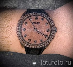 смешная тату - копия часов