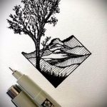 Эскиз для татуировки с треугольником - интересный вариант - tatufoto.ru - 9