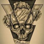 Эскиз для татуировки с треугольником - интересный вариант - tatufoto.ru - 37