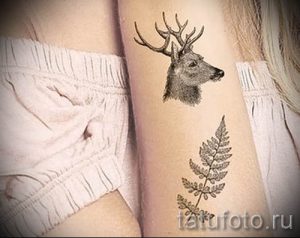 Классная тату папоротник на фото - для статьи про значение татуировки 42