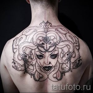 Медуза Горгона тату - фото пример для статьи про значение татуировки 14