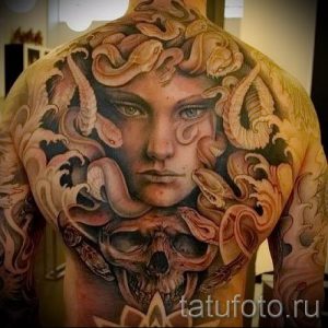 Медуза Горгона тату - фото пример для статьи про значение татуировки 38