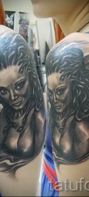 Медуза Горгона тату — фото пример для статьи про значение татуировки 41