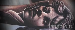 Медуза Горгона тату - фото пример для статьи про значение татуировки 46