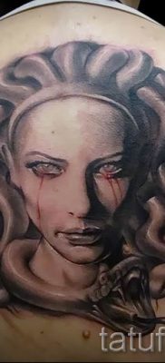 Медуза Горгона тату — фото пример для статьи про значение татуировки 58