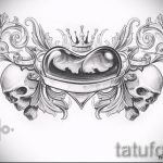 Пример эскиза для тату на пояснице - вариант - tatufoto.ru - 34