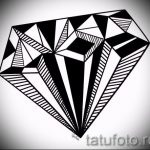 Пример эскиза для татуировки бриллиант - вариант - tatufoto.ru 6