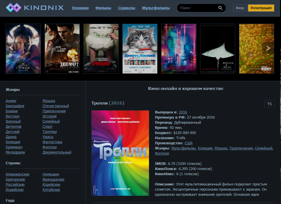Смотреть хороший фильм в онлайне без навязчивой рекламы – kinonix - фото 1