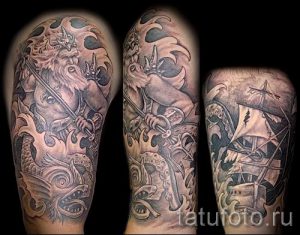 Тату Посейдон - фото для статьи про значение татуировки Посейдон - tatufoto.ru - 4